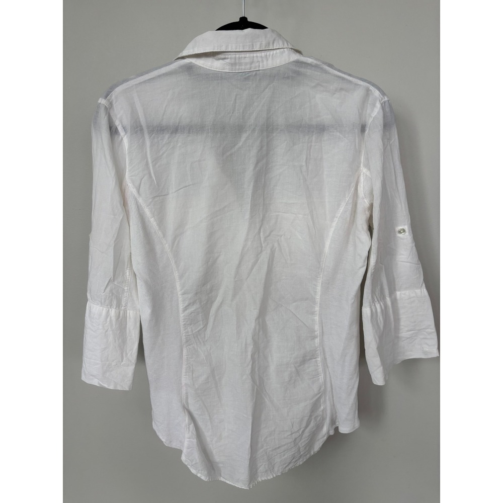 Standard James Perse‎ White Button Down Shirt ASO Bella Swan Twilight Sz 3 - Picture 4 of 10